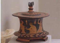 Terracotta Pyxis From Attica