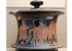 Marriage Procession Red-Figure Pyxis