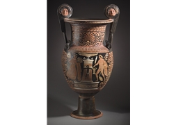Volute Krater Youth and Woman at a Stele