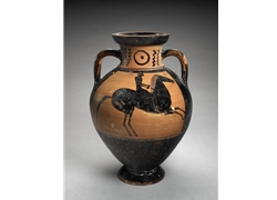 Neck Amphora with Horseman