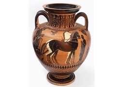 Neck Amphora Chariot Drawn by Four Horses