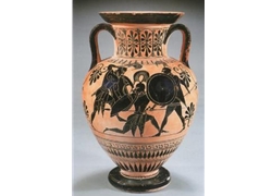 Neck Amphora Herakles Battling Amazons