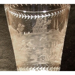 Engraved crystal glass goblet-EG02DET