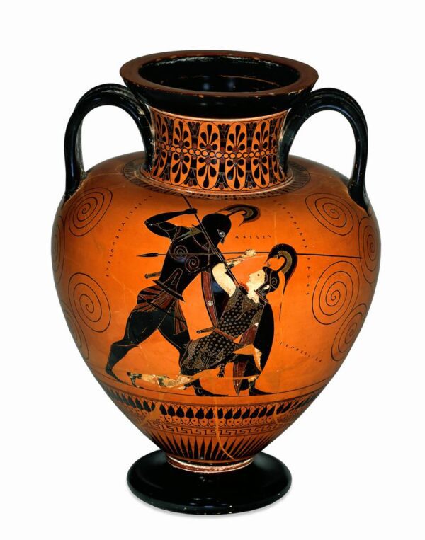 Achilles slaying Penthesilea