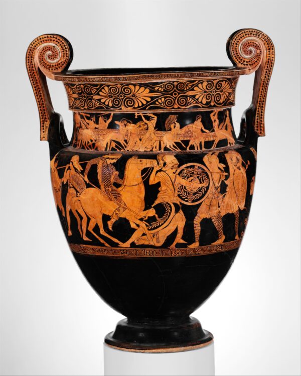 Volute Krater: Terra-cotta volute krater, c. 450 BCE;