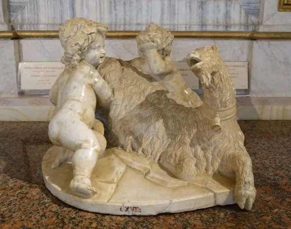The Goat Amalthea With the Infant Jupiter and a Faun