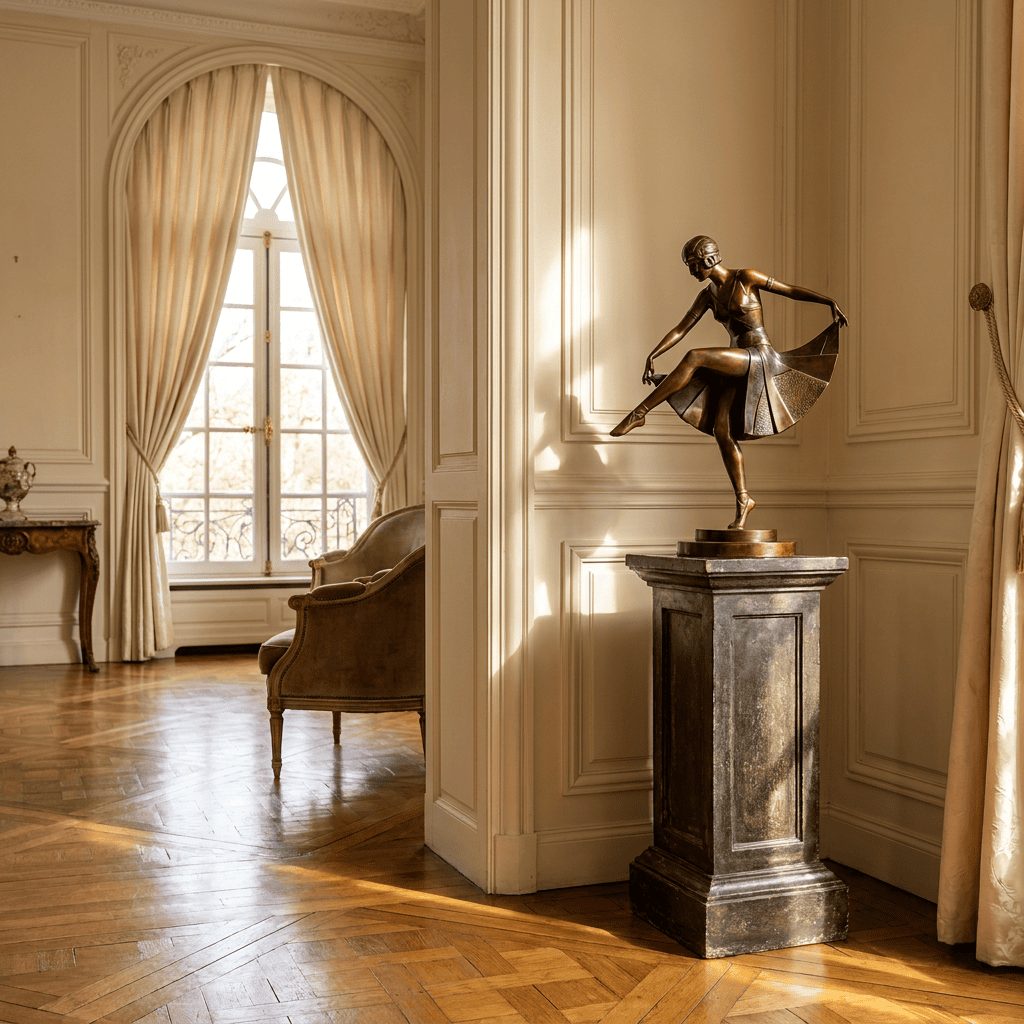 Reproduction Art Deco Bronze Sculpture